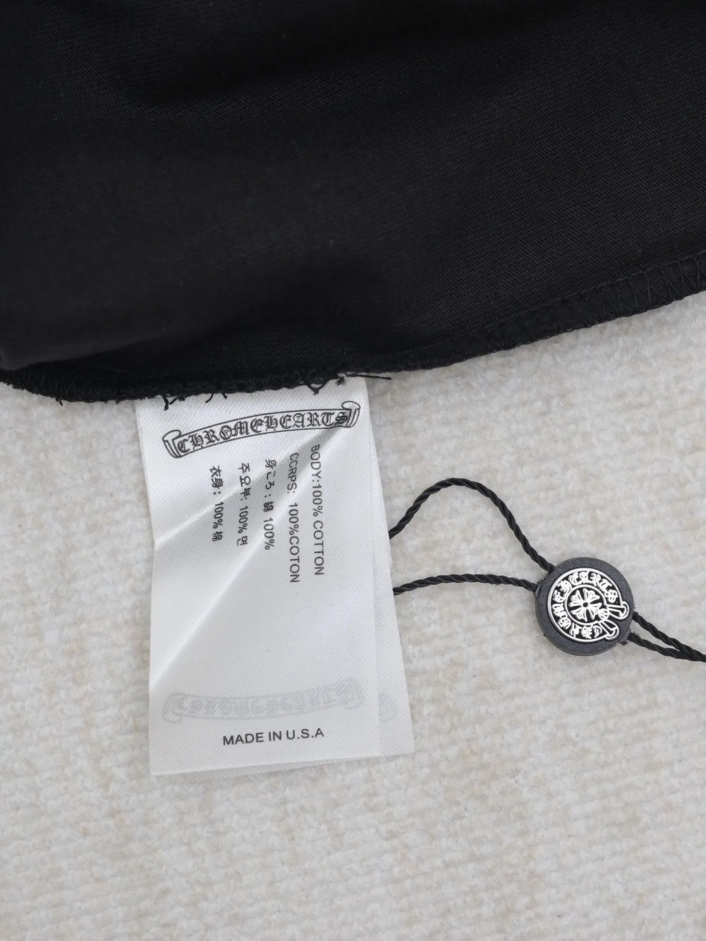 🅿️280 Chrome Hearts*/Chrome Hearts 25 new style Sanskrit letter printed short-sleeved T-shirt with collar Size: S/M/L